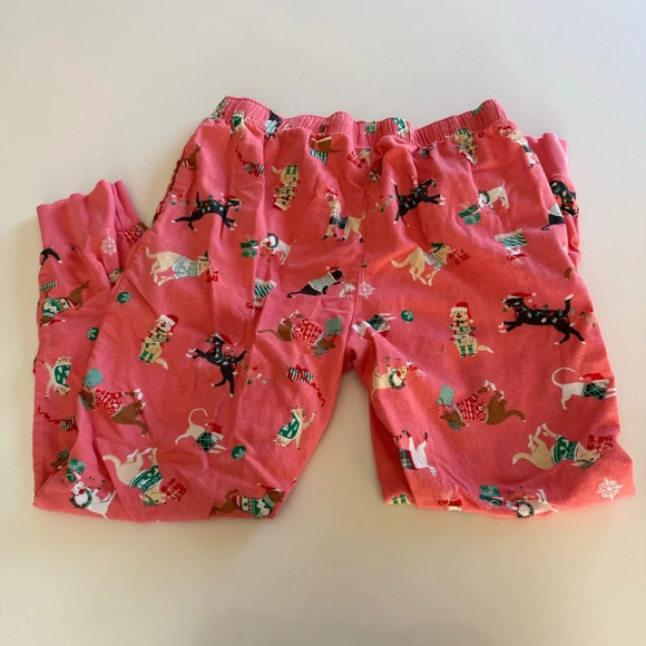 Old Navy- Women’s Pets-Dogs-Cats-Holiday-Pink-Christmas-Pajama Pants-Medium - Picture 2 of 12